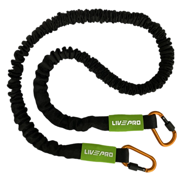 Эспандер эластичный с карабином Livepro LP8401-M