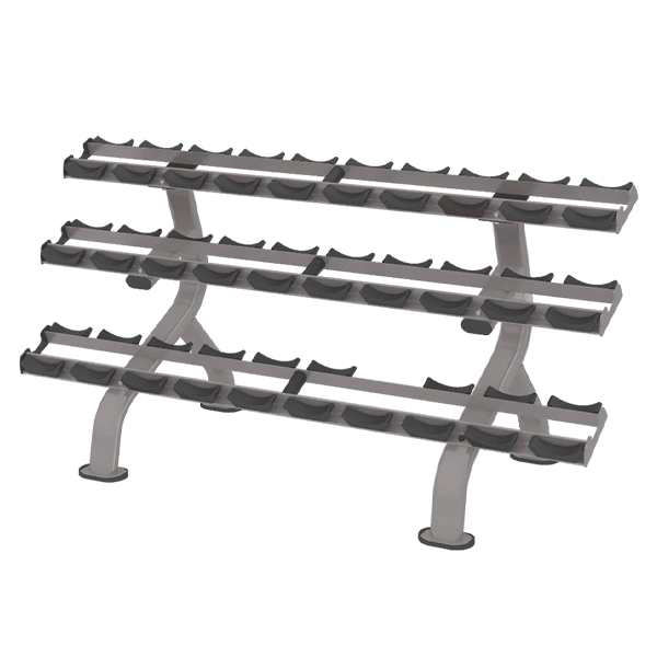 Стойка для гантелей Smith DR027, 3 полки
