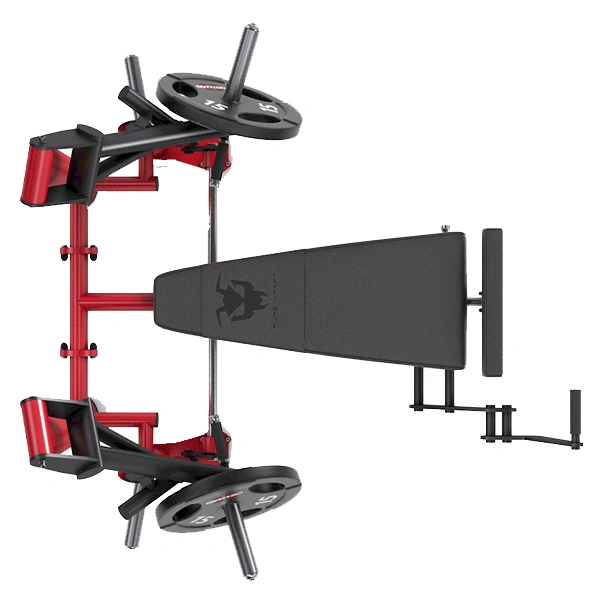 Тренажер Gym80 4346 Жим от груди с отрицательным наклоном 12° с независимыми рычагами (50мм),легкий старт