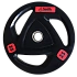Диск для штанги Smith WP085-25 c 3-м хватом, обрезиненный, 25кг