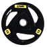 Диск для штанги Smith WP085-15 c 3-м хватом, обрезиненный, 15кг