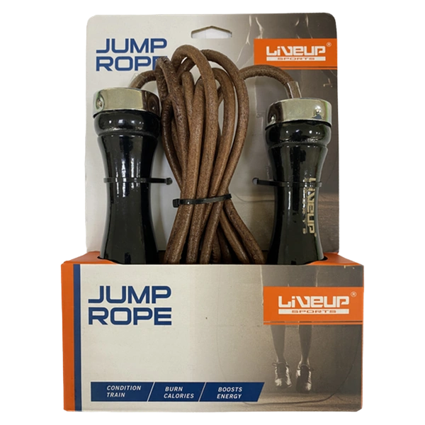 Кожаная скакалка LiveUp LS3121