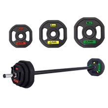 Комплект Smith PXPMS 05 - гимнастическая штанга 20кг:
 гриф с пружинным замком;
 2х5кг полеуретановый диск;
 2x2.5кг полеуретановый диск;
 2x1.25кг полеуретановый диск.