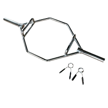 Гриф для "мертвой тяги" с замками Smith HEXOB2