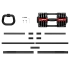 Набор регулируемый штанга+гантель+гиря HYFIT 18 кг